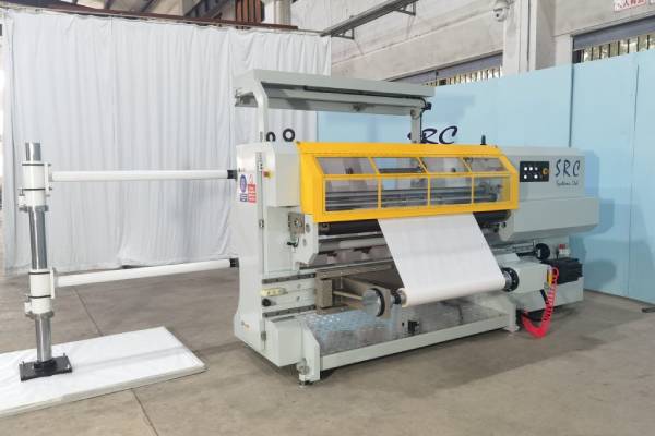 SRC 650 Slitter ideal for Mesh and Filter materials.