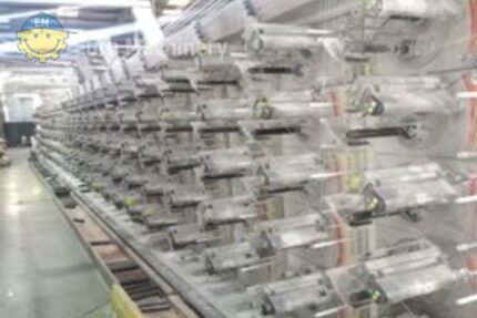 Extrusion line for tapes Starlinger Starex with twin winder