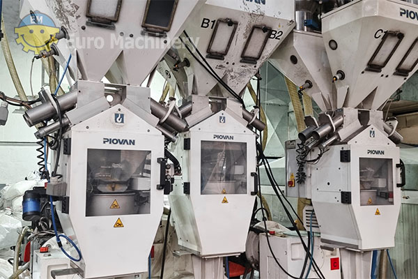 33042 Macchi 3 layers 2350mm blown film coextrusion line Macchi 3-layers blown film co-extruder