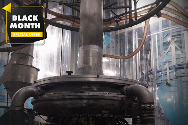 33044 - Black month Hosokawa Alpine 3 layers blown film coextruder